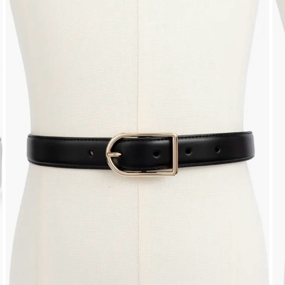 Kate Spade 25mm Stitched Feather Edged Belt - Picture 4 of 9